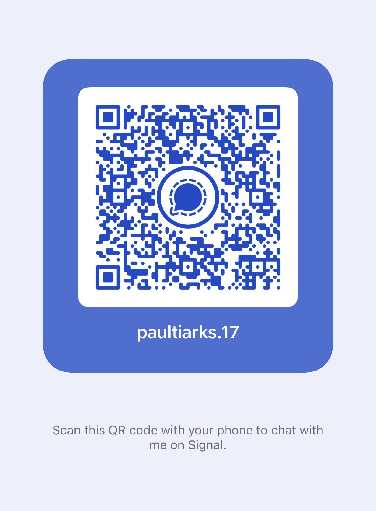 Contact me on Signal